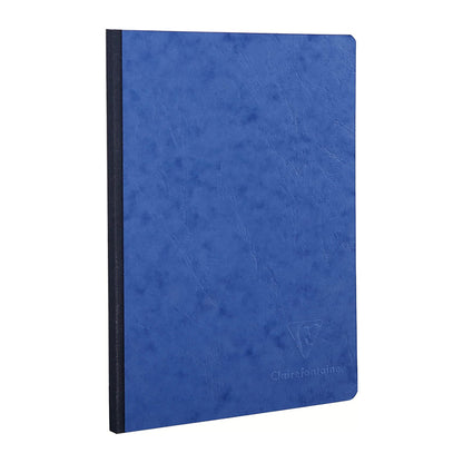 CLAIREFONTAINE Age Bag Clothbound Notebook A5 96s Plain Blue