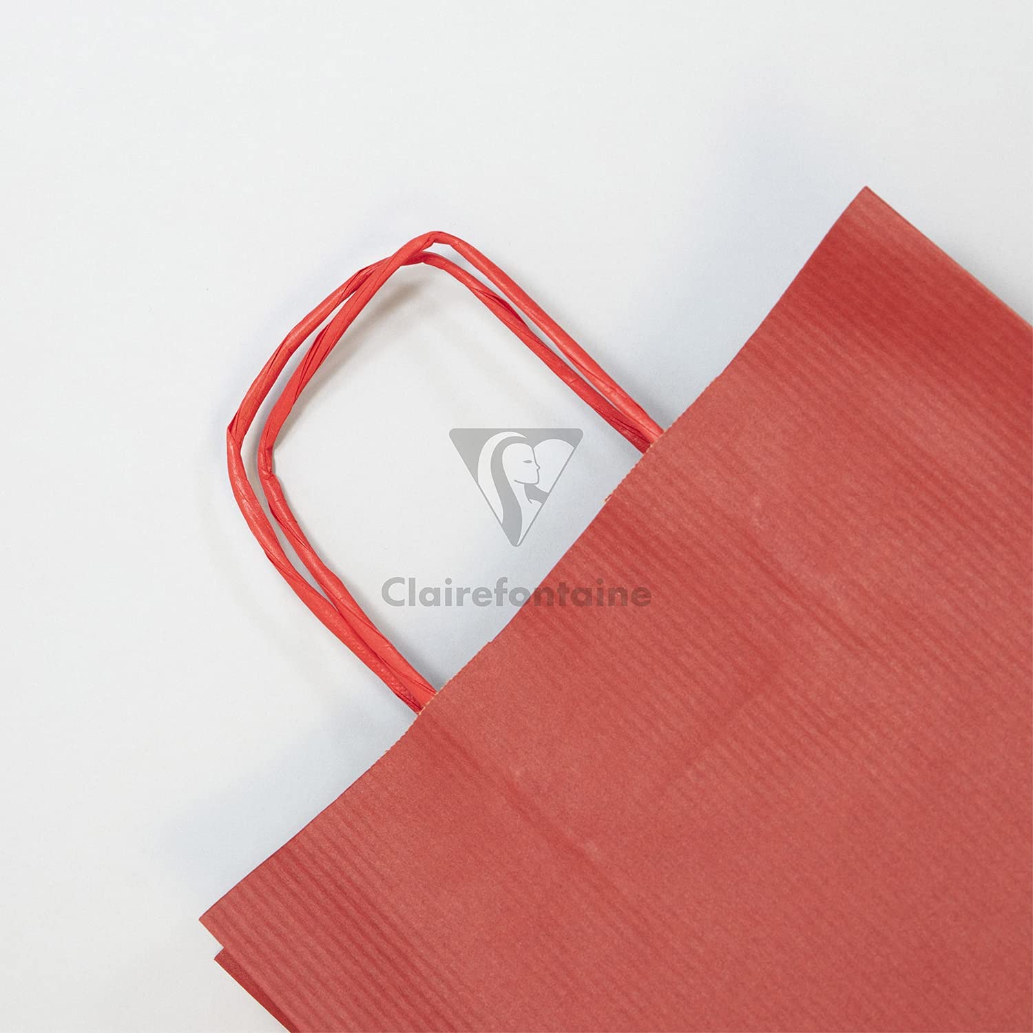 CLAIREFONTAINE Kraft Bags Ribbed Kraft 90g 22x10x29cm 1s Red