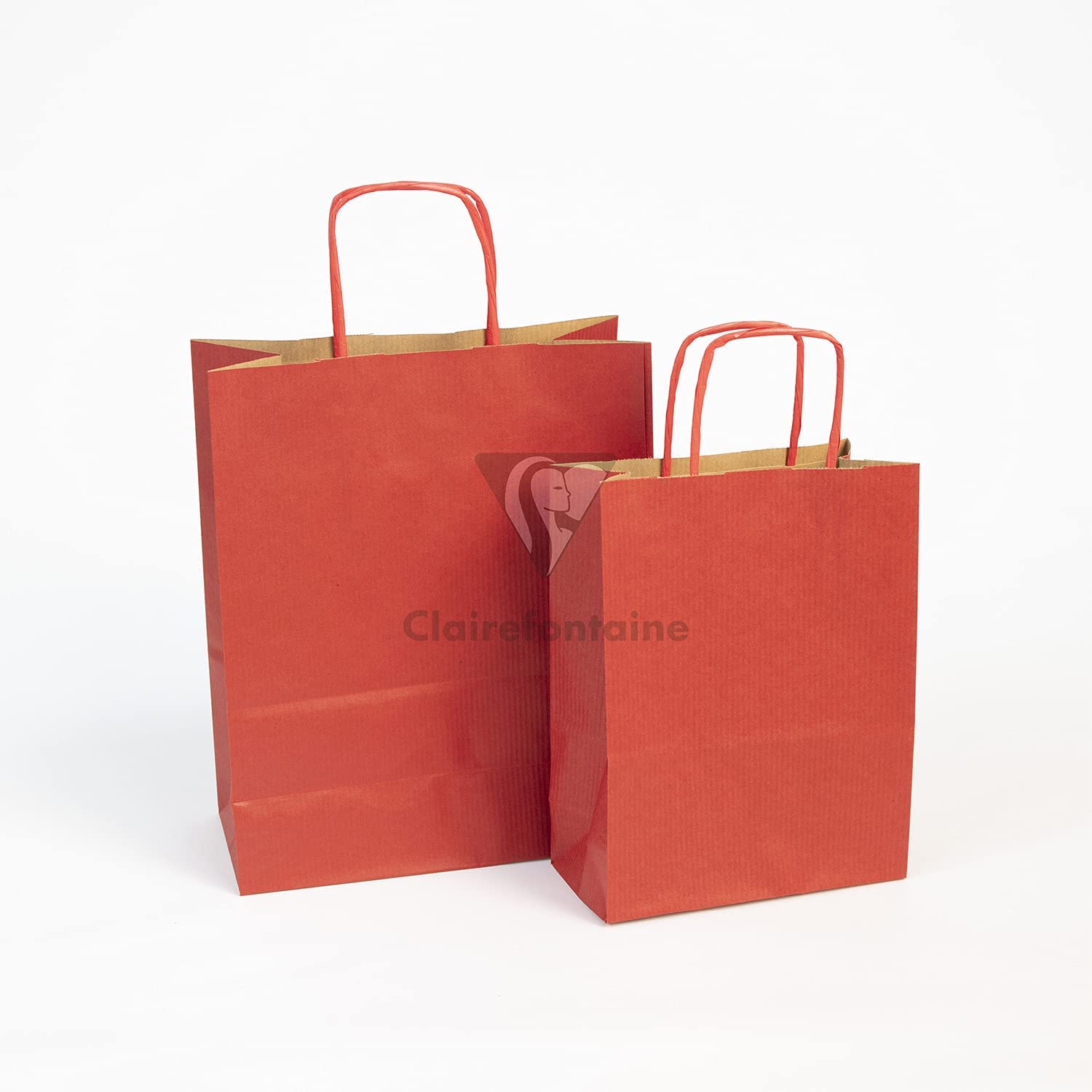 CLAIREFONTAINE Kraft Bags Ribbed Kraft 90g 22x10x29cm 1s Red