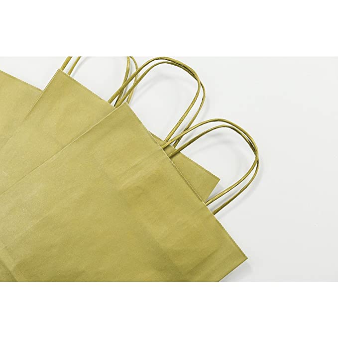 CLAIREFONTAINE Kraft Bags White 18x7x24cm 1s Gold