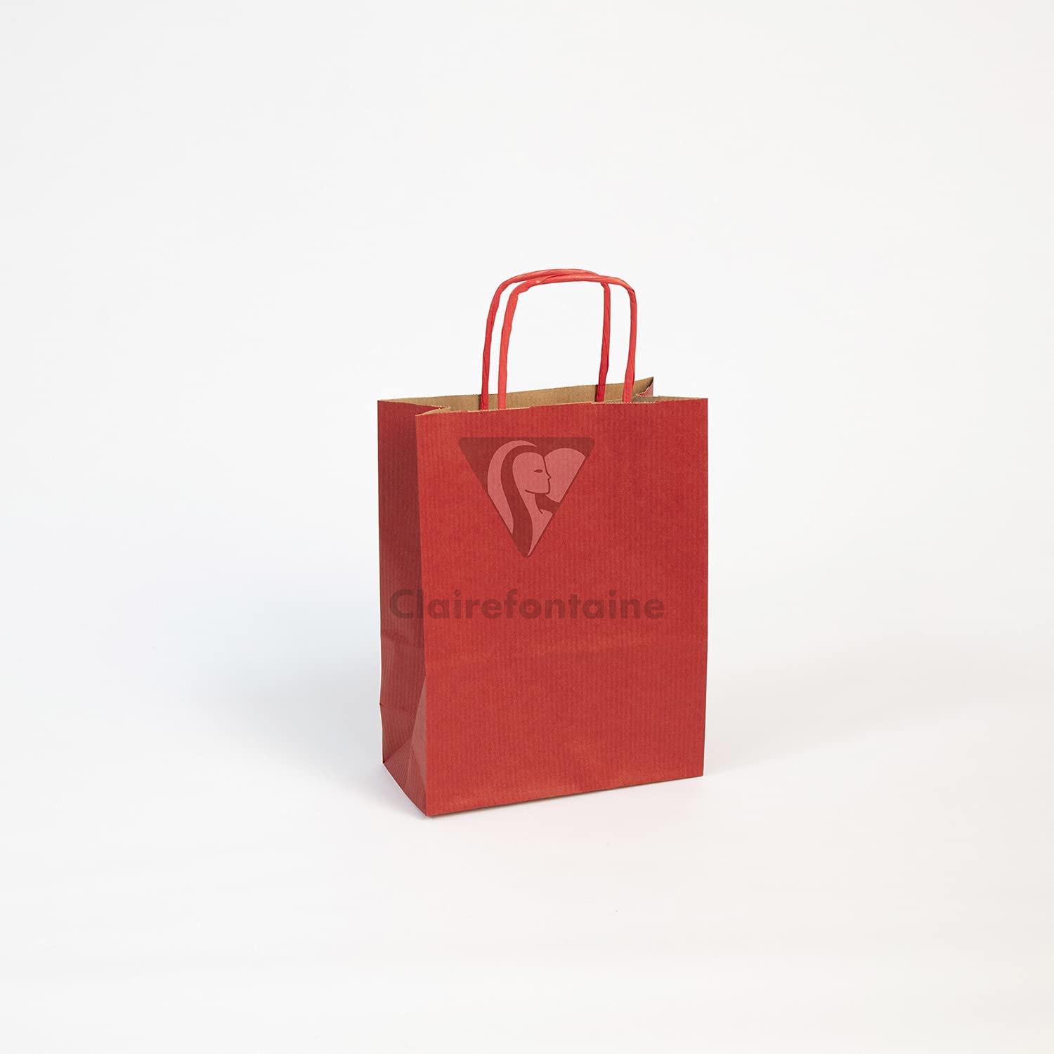 CLAIREFONTAINE Kraft Bags White 18x7x24cm 1s Red