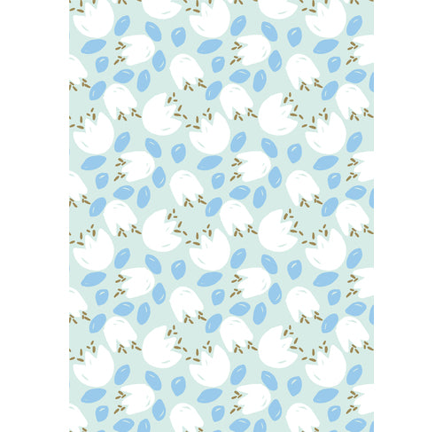 DECOPATCH Paper-Texture:845 White Tulips