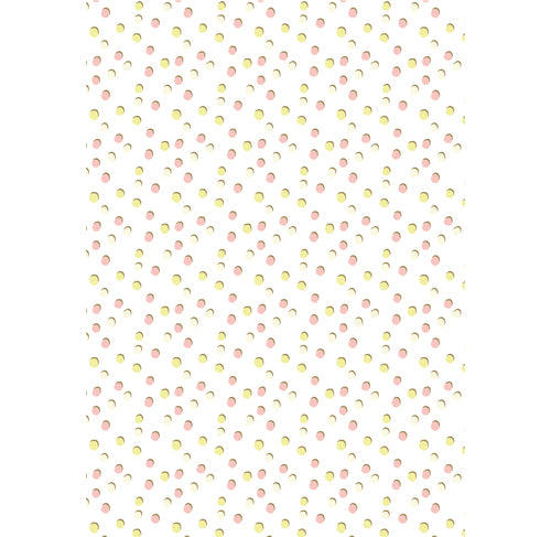 DECOPATCH Paper-Texture:846 Yellow & Pink Dots