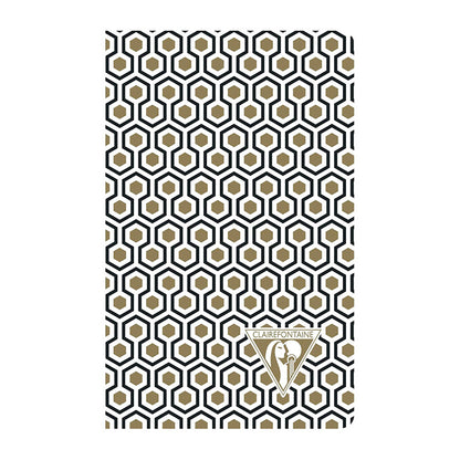 CLAIREFONTAINE Neo Deco 7.5x12cm Lined 24s Gold & Black Default Title