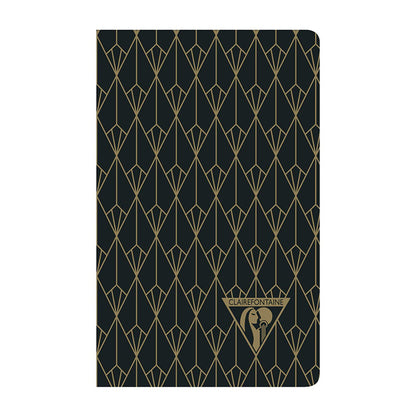 CLAIREFONTAINE Neo Deco 7.5x12cm Lined 24s Ebony Black Default Title