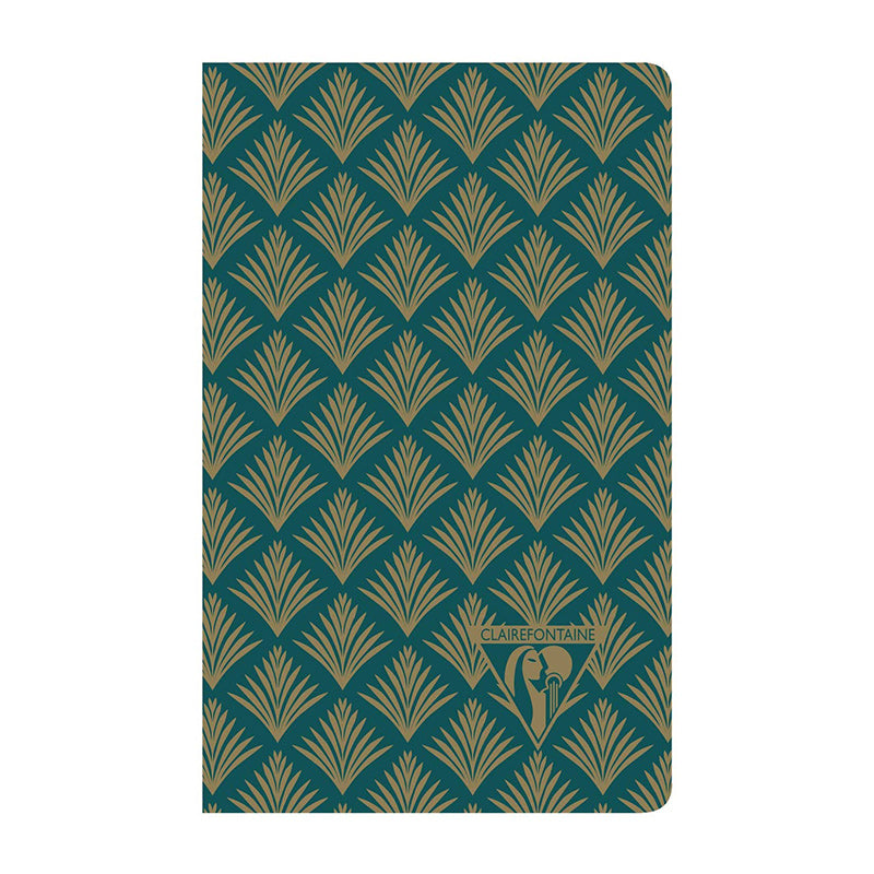 CLAIREFONTAINE Neo Deco 7.5x12cm Lined 24s Emerald Green Default Title