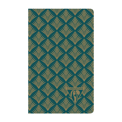 CLAIREFONTAINE Neo Deco 7.5x12cm Lined 24s Emerald Green Default Title