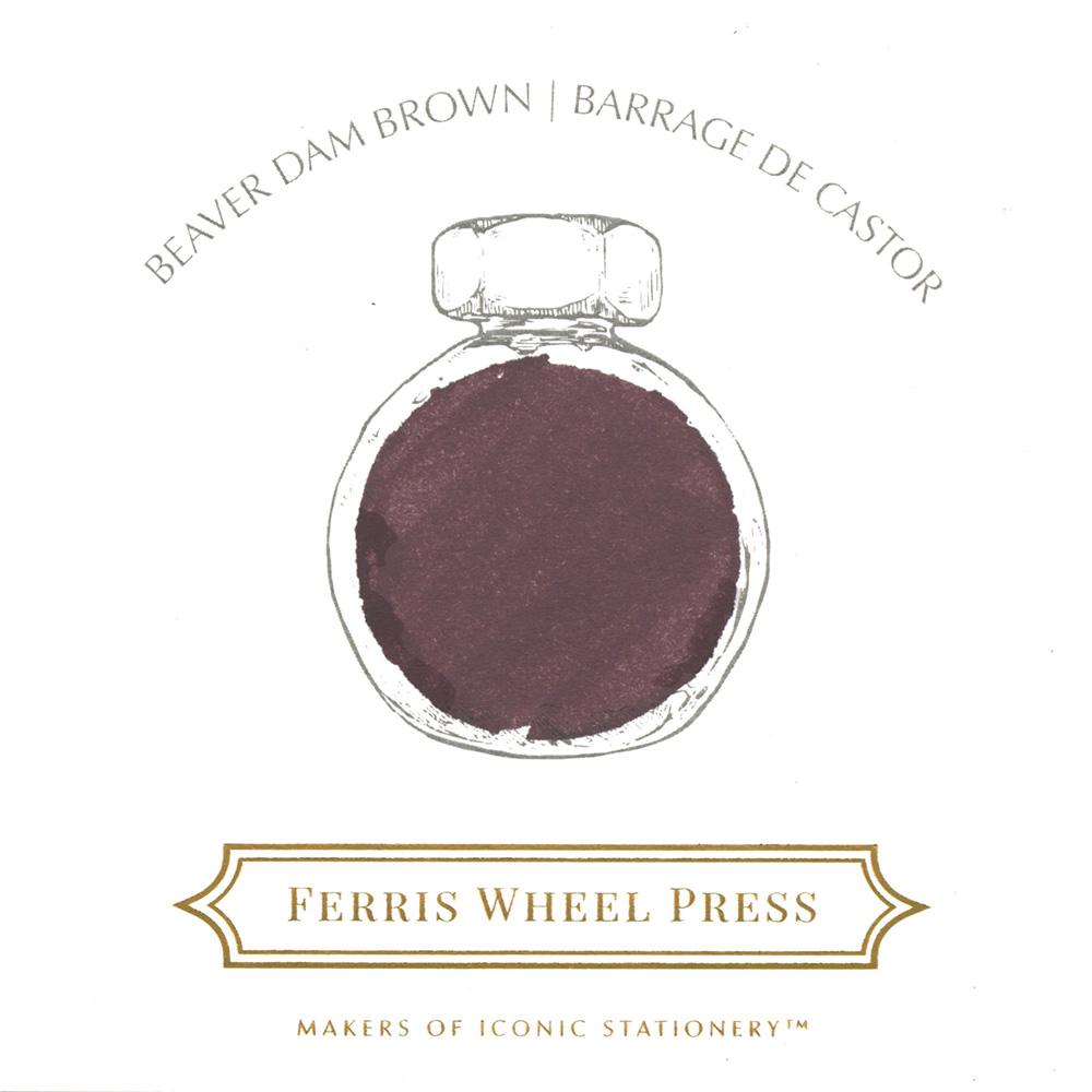 FERRIS WHEEL PRESS Fountain Pen Ink 38ml Beaver Dam Brown Default Title