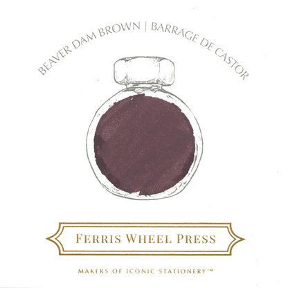 FERRIS WHEEL PRESS Fountain Pen Ink 38ml Beaver Dam Brown Default Title