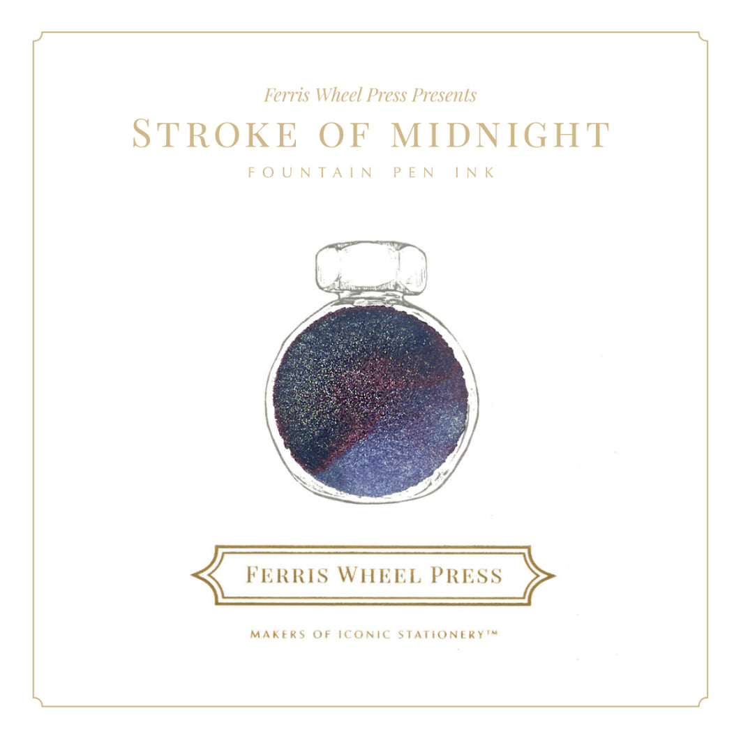 FERRIS WHEEL PRESS Fountain Pen Ink 38ml Stroke Of Midnight Default Title