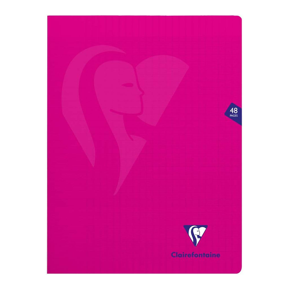 CLAIREFONTAINE MIMESYS PP Notebook 24x32cm 48p Seyes Pink