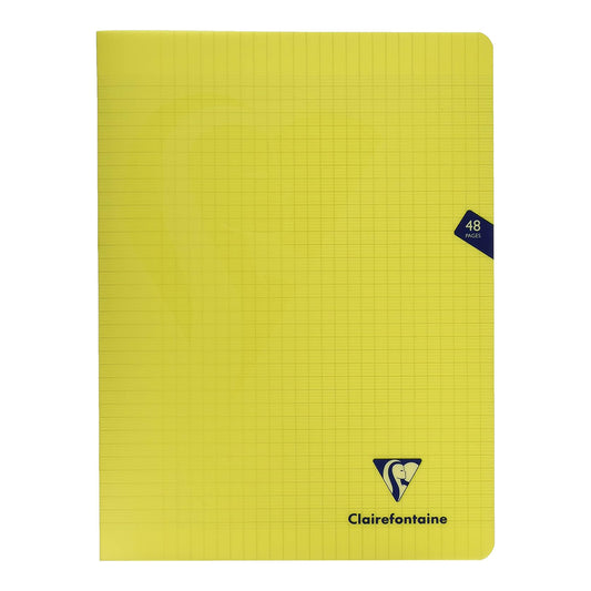 CLAIREFONTAINE MIMESYS PP Notebook 24x32cm 48p Seyes Yellow