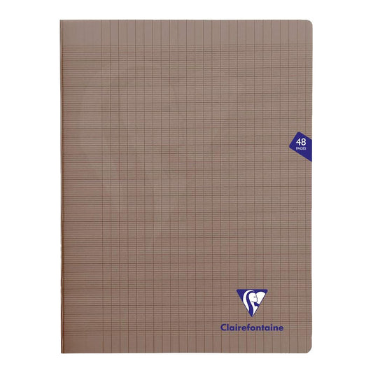 CLAIREFONTAINE MIMESYS PP Notebook 24x32cm 48p Seyes Grey