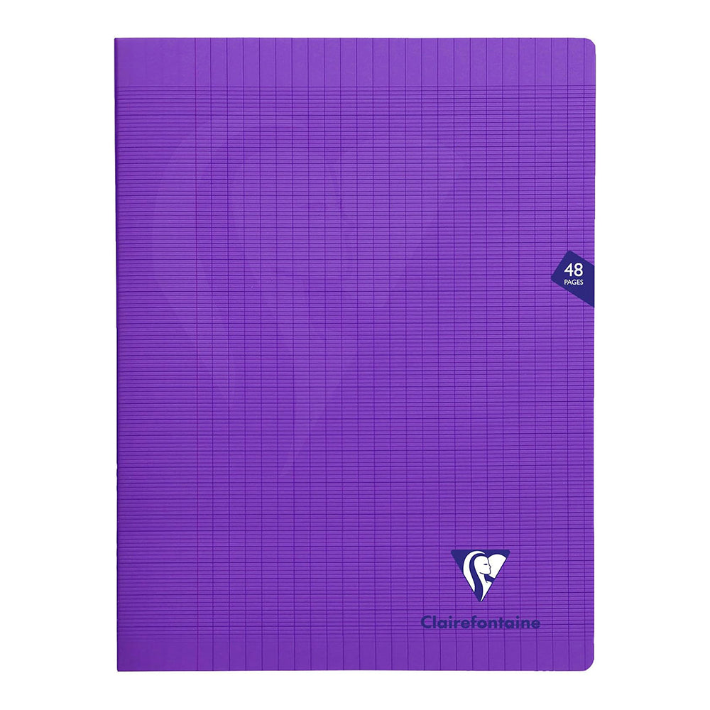 CLAIREFONTAINE MIMESYS PP Notebook 24x32cm 48p Seyes Purple