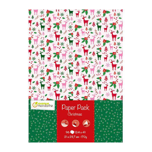 AVENUE MANDARINE Paper Pack A4 160g 48s Christmas 1216821