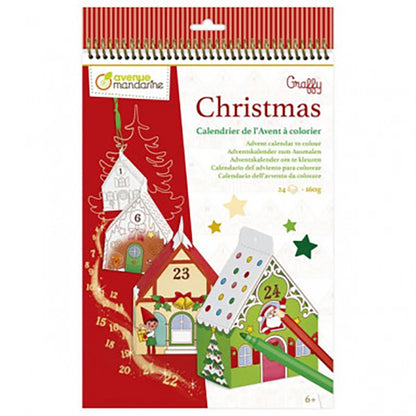 AVENUE MANDARINE Graffy Christmas Advent Calendar To Colour 1216822