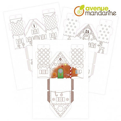 AVENUE MANDARINE Graffy Christmas Advent Calendar To Colour 1216822