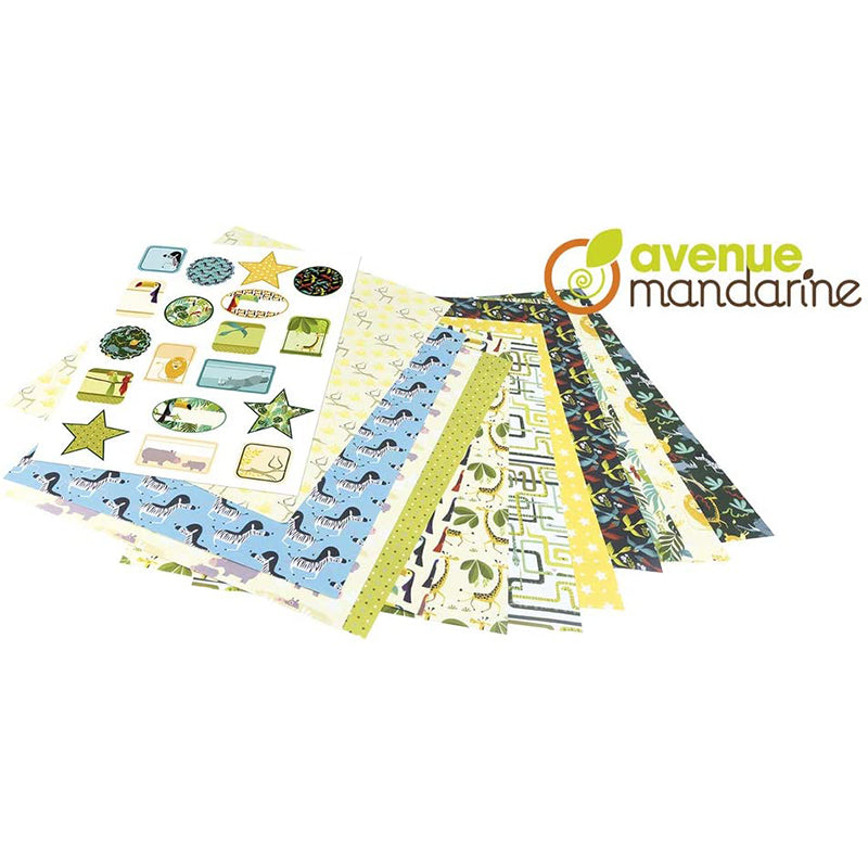 AVENUE MANDARINE Wrapping Paper Books 43x60cm 12s Boy 1216823