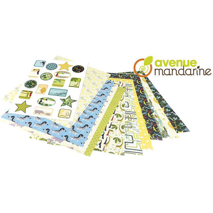 AVENUE MANDARINE Wrapping Paper Books 43x60cm 12s Boy 1216823