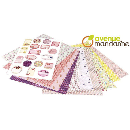 AVENUE MANDARINE Wrapping Paper Books 43x60cm 12s Girl 1216825