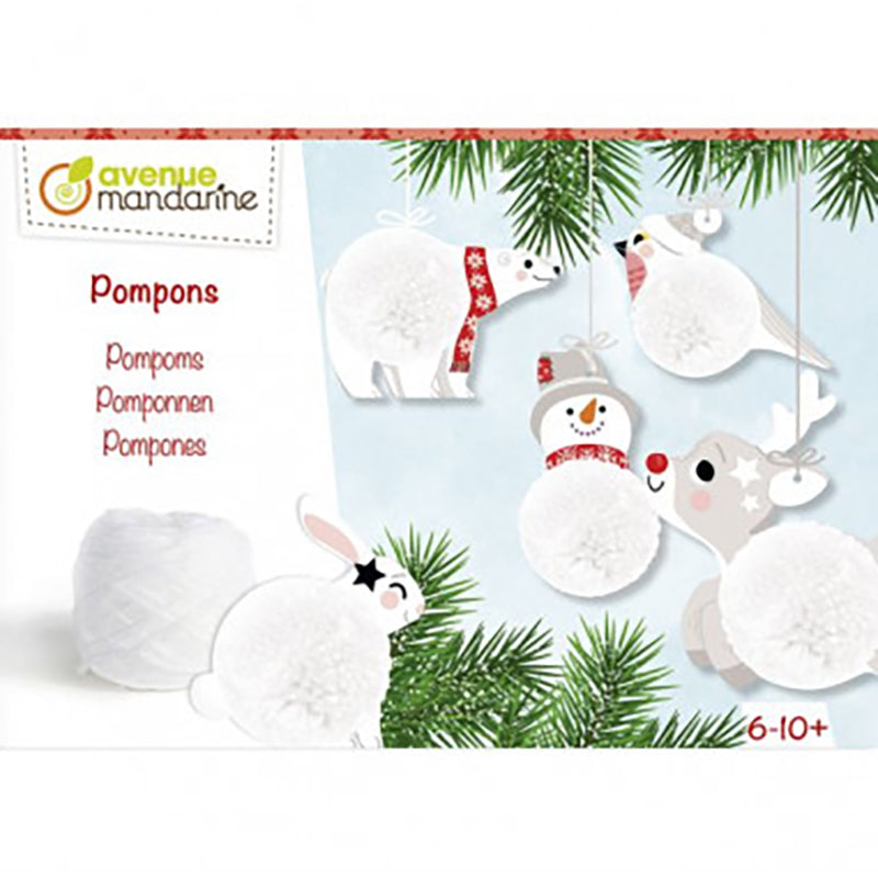 AVENUE MANDARINE Creative Box Pompoms to hang Christmas 1216826