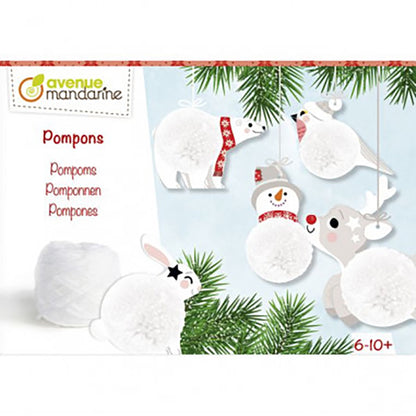 AVENUE MANDARINE Creative Box Pompoms to hang Christmas 1216826