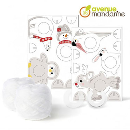 AVENUE MANDARINE Creative Box Pompoms to hang Christmas 1216826