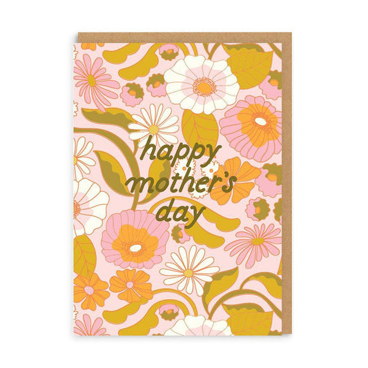 OHH DEER Card Happy Mother's Day Retro Floral Default Title