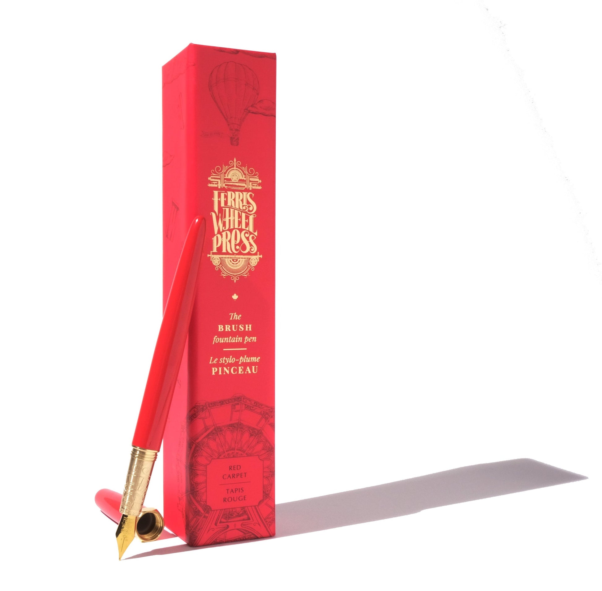 FERRIS WHEEL PRESS Brush Gold Plated Nib Fountain Pen-F Red Carpet Default Title