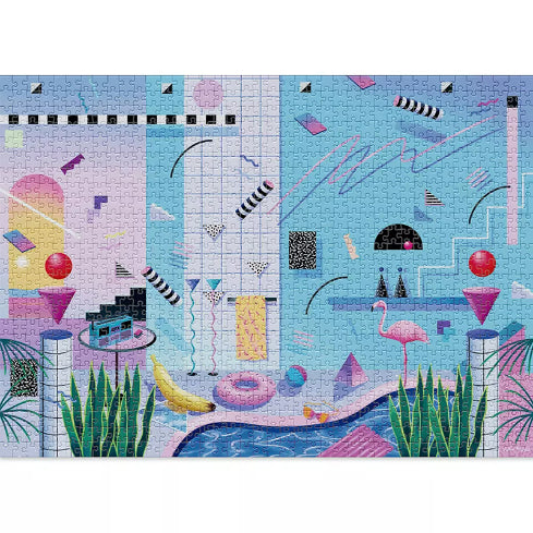 CLOUDBERRIES Jigsaw Puzzle 1000pc Poolside Default Title