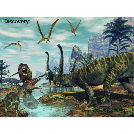 DISCOVERY CHANNEL Super 3D Puzzle 100pc Dino Marsh Default Title