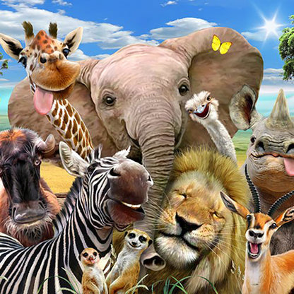 HOWARD ROBINSON Selfies 3D Kids Puzzle 63pc Africa Default Title