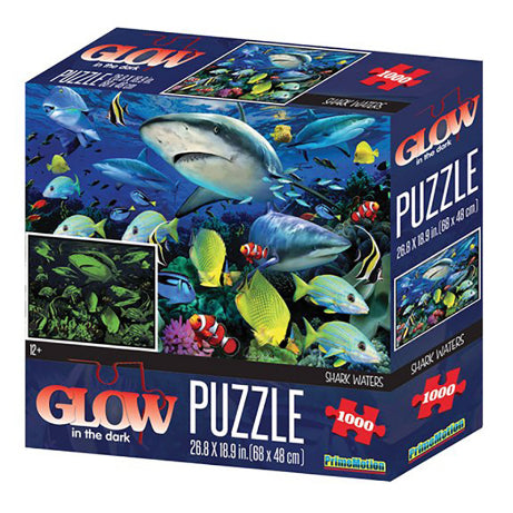 HOWARD ROBINSON Glow In The Dark Puzzle 1000pc Shark Waters Default Title