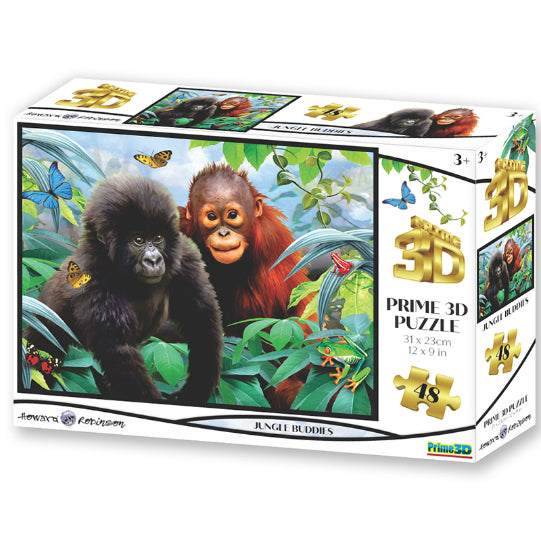 HOWARD ROBINSON Super 3D Puzzle 48pc Jungle Buddies Default Title