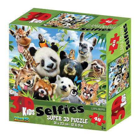 HOWARD ROBINSON Selfies 3D Kids Puzzle 48pc Llama Drama Default Title