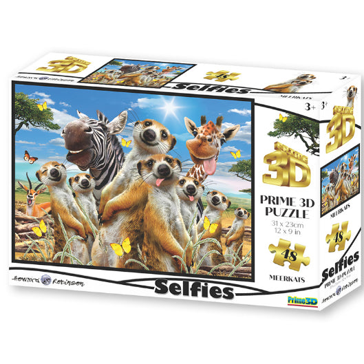 HOWARD ROBINSON Selfies 3D Puzzle 48pc Meerkat Default Title