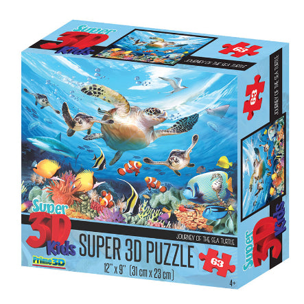 HOWARD ROBINSON Super 3D Kids Puzzle 63pc Sea Wonders Default Title