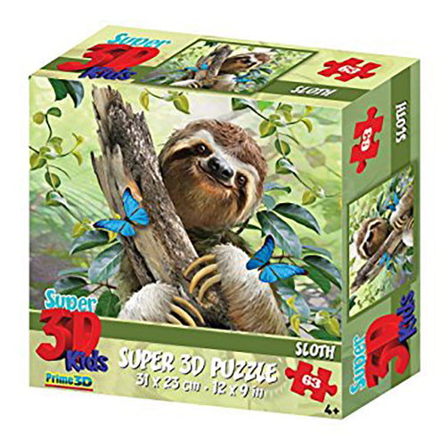 HOWARD ROBINSON Super 3D Kids Puzzle 100pc Sloth Default Title