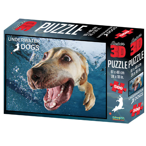 HOWARD ROBINSON Super 3D Puzzle 500pc Underwater Dogs Default Title