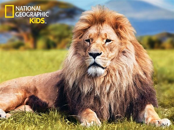 NATIONAL GEOGRAPHIC 3D Kids Puzzle w/Figurine 100pc African Lion 1227965