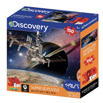 NATIONAL GEOGRAPHIC 3D Kids Puzzle 150pc Satellite In Space Default Title