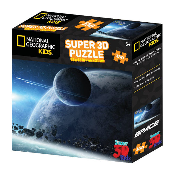 NATIONAL GEOGRAPHIC 3D Kids Puzzle 150pc Space Landscape Default Title