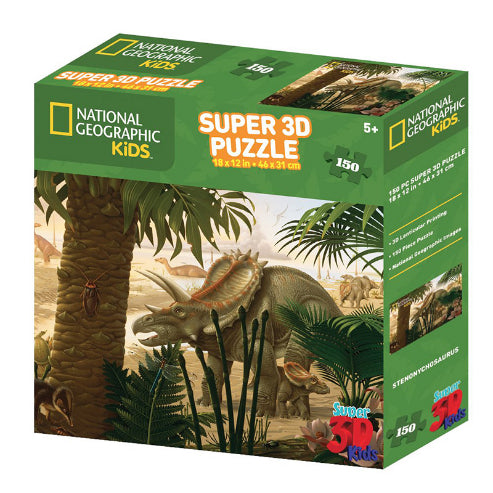 NATIONAL GEOGRAPHIC 3D Kids Puzzle 150pc Stenonychosaurus Default Title