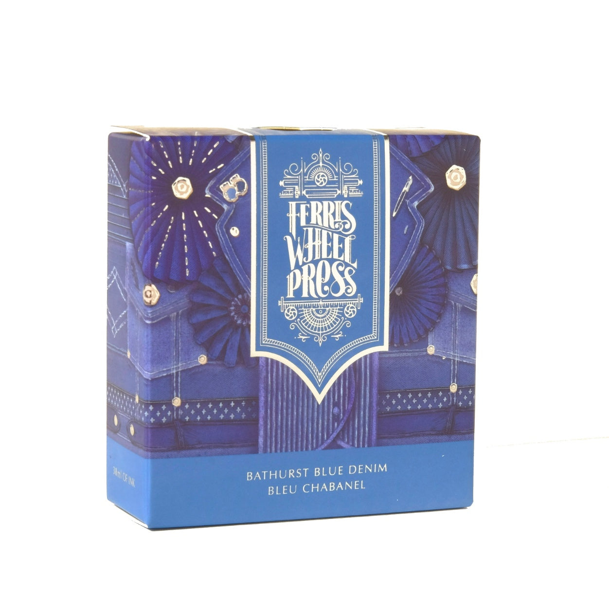 FERRIS WHEEL PRESS Fountain Pen Ink 38ml Bathurst Blue Denim Default Title