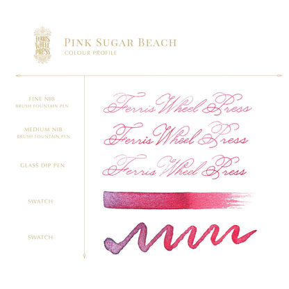 FERRIS WHEEL PRESS Fountain Pen Ink 38ml Pink Sugar Beach Default Title