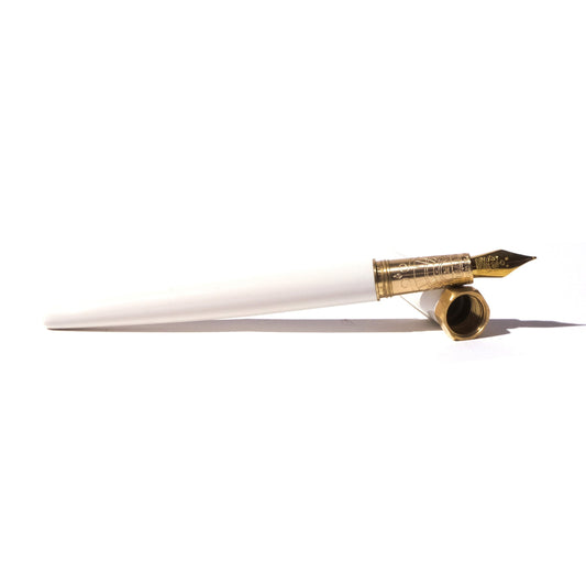 FERRIS WHEEL PRESS Brush Gold Plated Nib Fountain Pen-F Creme Glacee Default Title