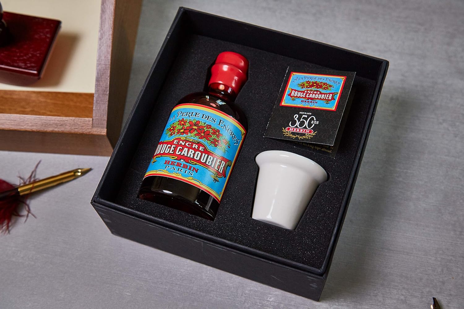 J.HERBIN 350 Years Set Gift Box Rouge Caroubier