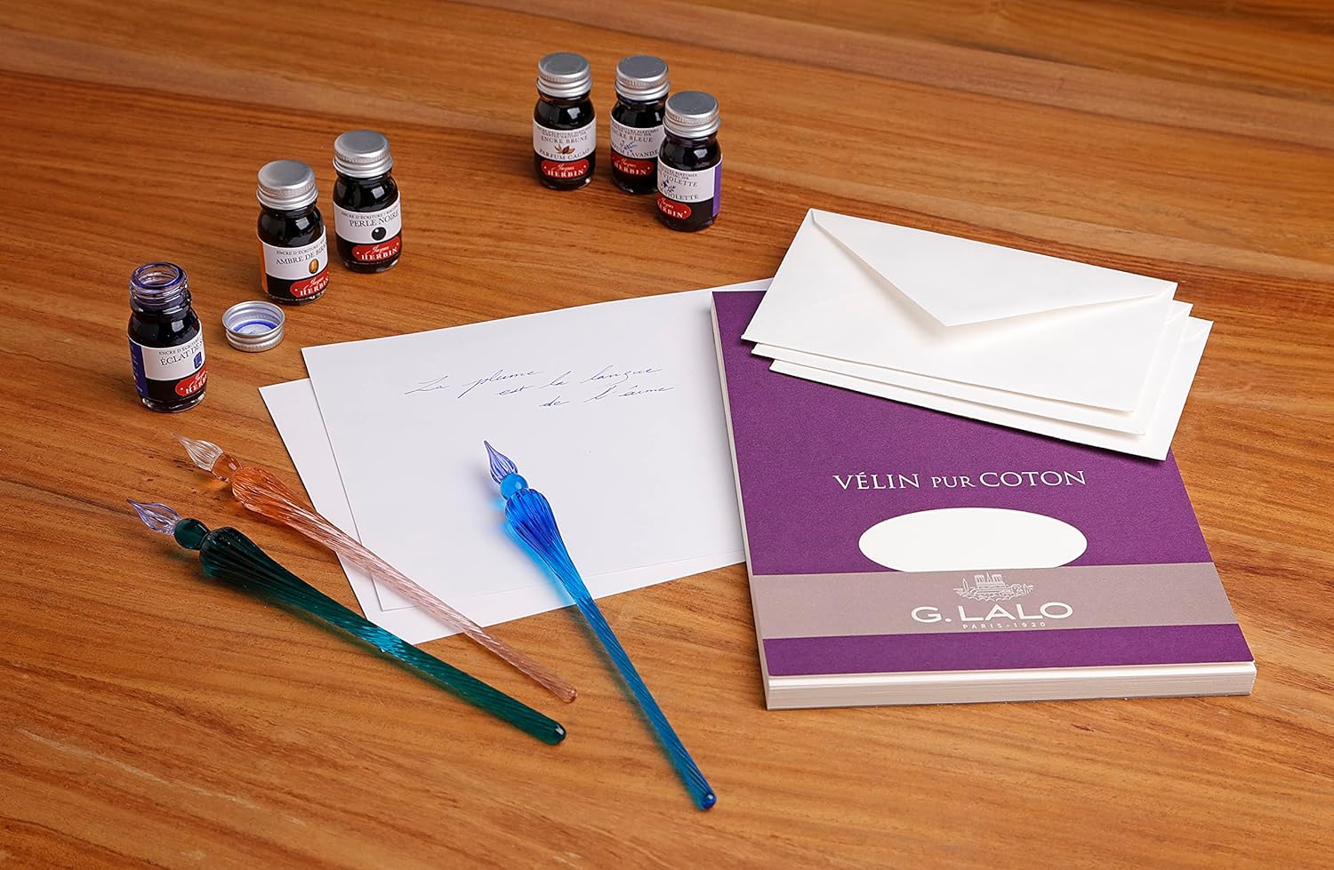 J.HERBIN Traditional Wooden Set-6 Inks