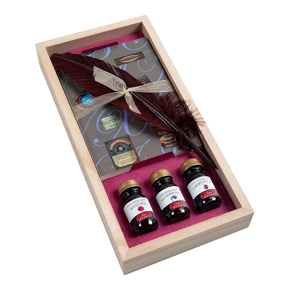 J.HERBIN Traditional Wooden Set-Essays To Nib Hold