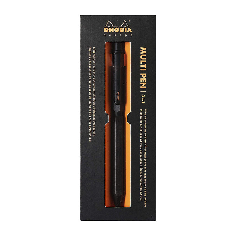 RHODIA scRipt Multi Pen 3-in-1 Black